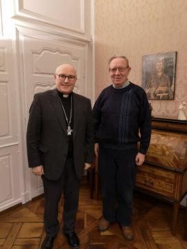 Mgr Leo Wagner et le Père Julien Braun